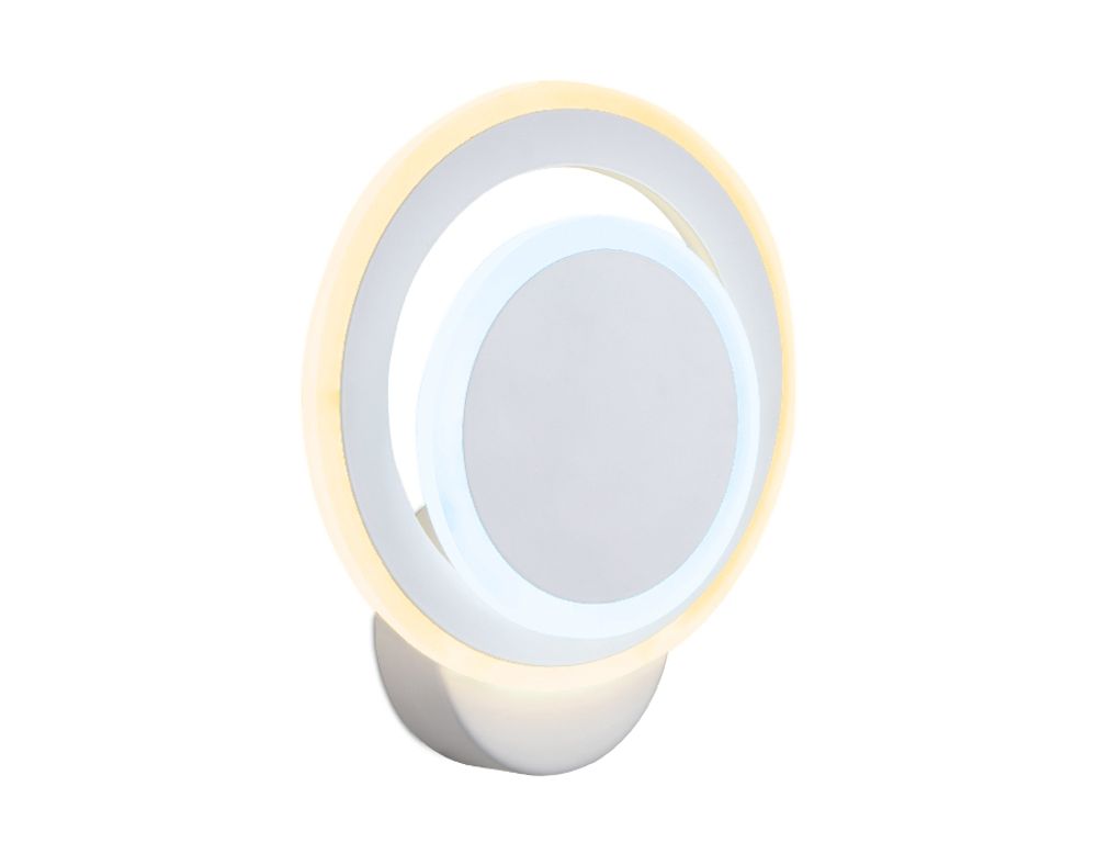 Настенный светодиодный светильник с выключателем FA560 WH/S белый/песок LED 3000K/6400K 24W 200*200*60