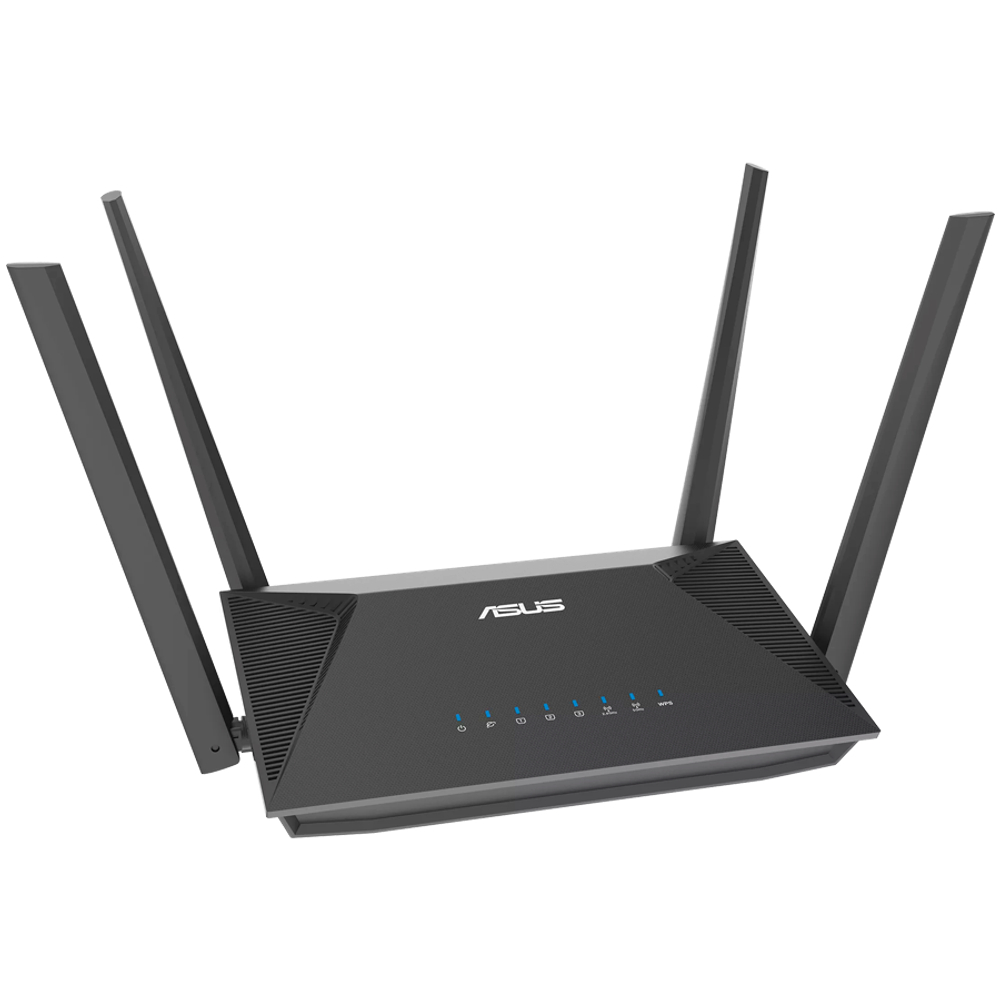 Wi-Fi Asus 802.11ax (Wi-Fi 6), 3000 Mbps, 802.1X, WAN, 4xGigabit LAN, 1xDMZ