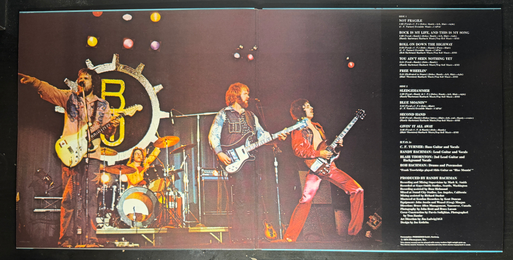 Bachman-Turner Overdrive- Not Fragile (Скандинавия 1975г.)