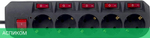 Сетевой фильтр Buro 500SH-3-SW-B черный