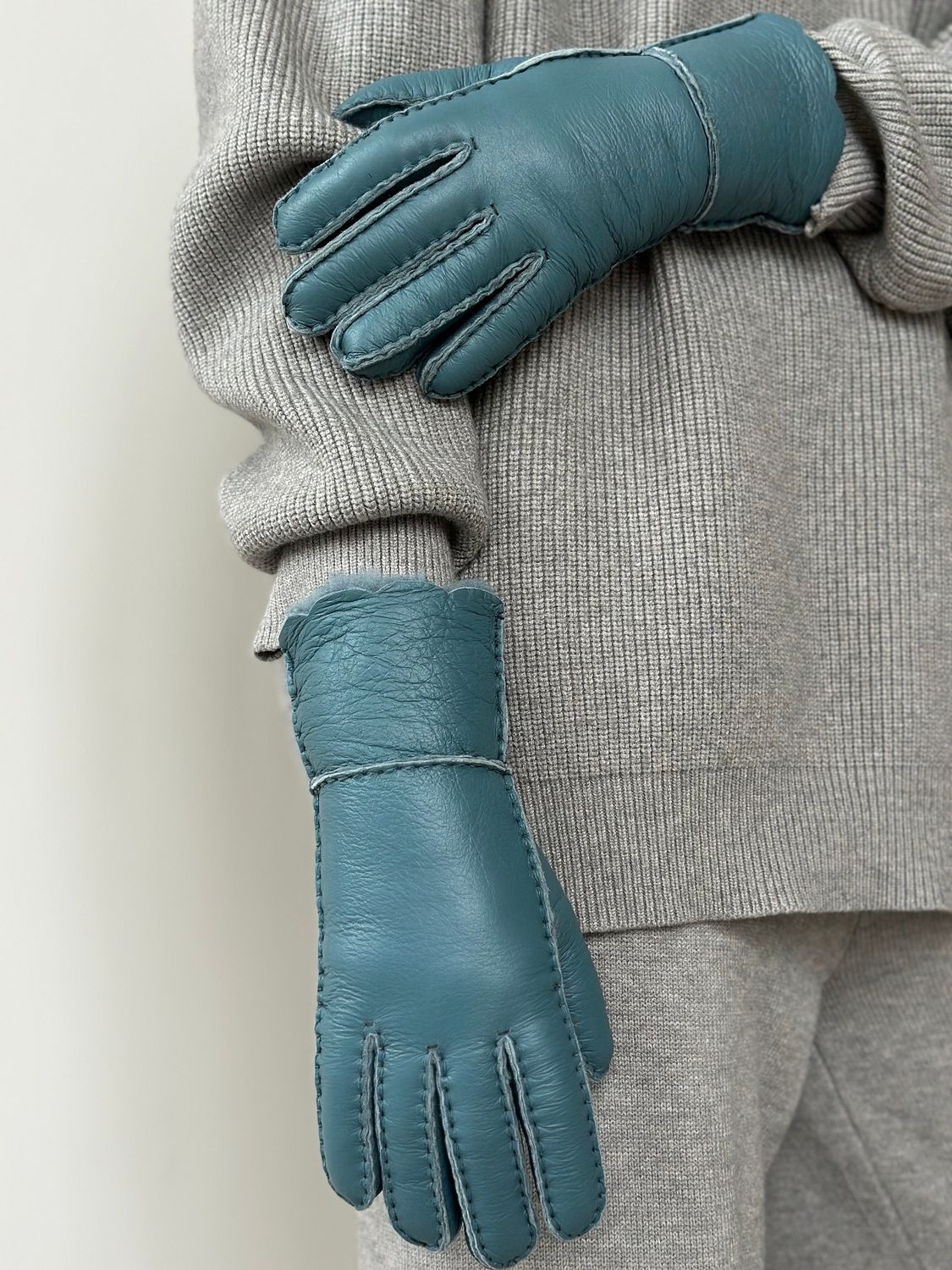 Перчатки, UNO, Handcraft (аква)