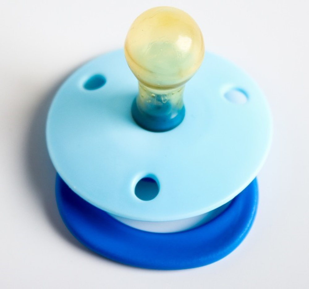 741138 Пустышка латексная классическая «Солнышко» с кольцом, в защитном колпачке, от 0 мес., ц