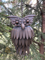 Фигурка-кормушка подвесная в сад "Сова" от CAMPO Home & Garden металлическая