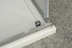 Душевой уголок BelBagno UNIQUE-AH-2-100/115-75/90-P-Cr 115х90 стекло текстурное/профиль хром