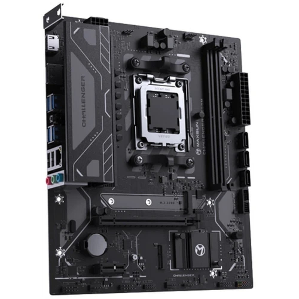 Материнская плата MAXSUN MS-Challenger B650M (Socket AM5, mATX, 2*DDR5, HDMI / DP, 4*SATA3, 1*M.2, 1*PCIEx16 / 1*PCIEx1, 2*USB2.0, 4*USB 3.2 Gen1, LAN 1*1G, RTL)