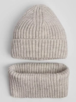 Шапка детская и снуд осень