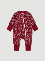 Комбинезон на манжетах Mjölk Снежные веточки, с рукавом реглан, уценка