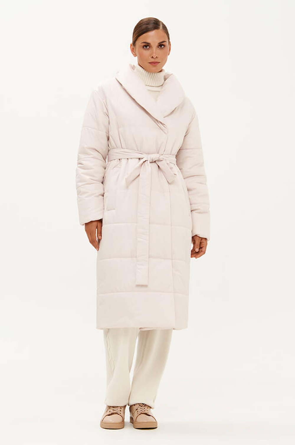 0116 Пальто женское (кремовый)