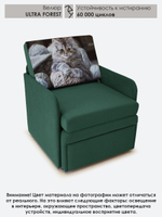 Кресло-кровать "Миник" с подлокотниками, купон Котенок в клубках