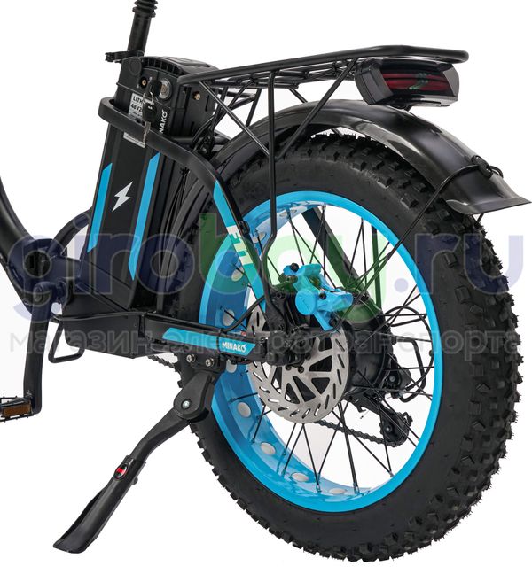 Электровелосипед Minako F10 Pro (48V/20Ah) - Синий обод