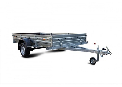 Прицеп для мототехники и других грузов МЗСА 817712.022 с аэродинамическим тентом 155см