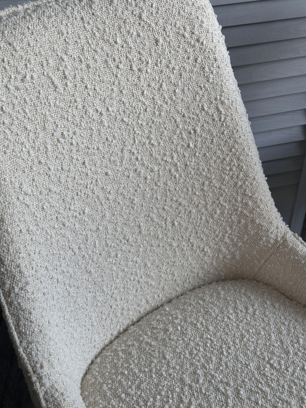 Стул М-City DISAUR Кристиан (Cristian) Белый White A2635-1A, букле, Орех