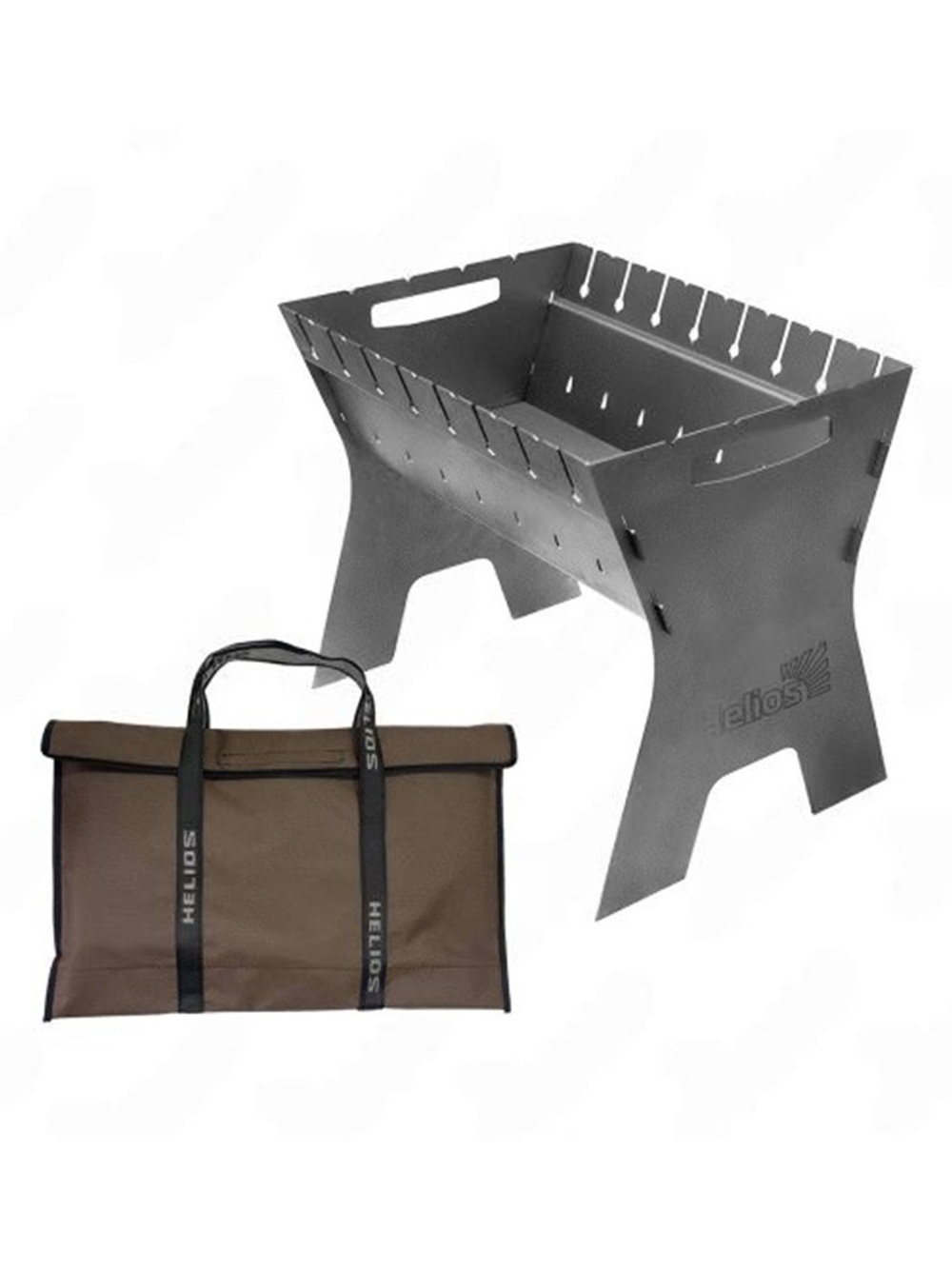 Мангал Helios сборный Жарыч 1,5мм, 490х330х400мм, сумка (T-MC-01S)