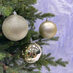 Набор шаров 25шт 8см House of seasons шампань в прозрачной упаковке