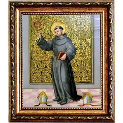 Святой Бернардин Сиенский. Икона на холсте.