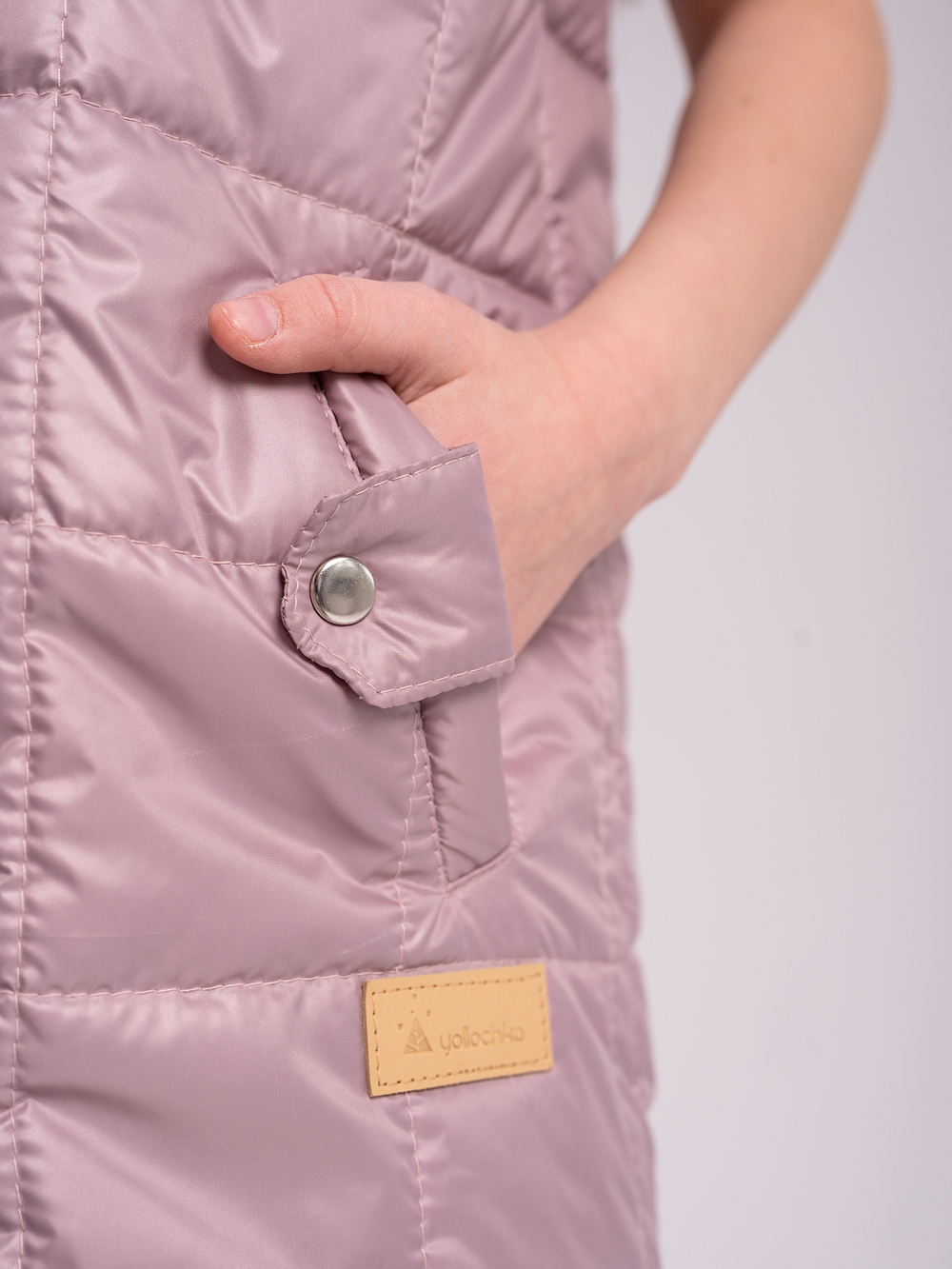 Жилет для девочки "Хит" пудра