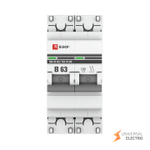 Автоматический выключатель 2P 63А (В) 4,5kA ВА 47-63 EKF PROxima