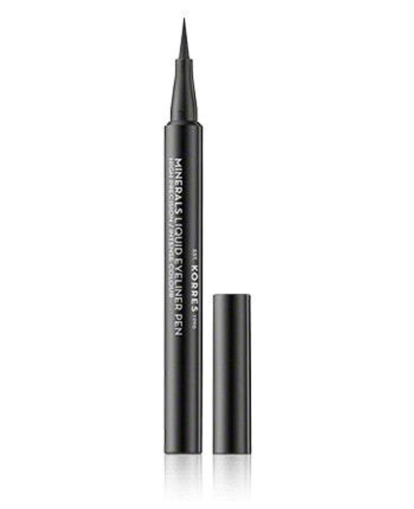 Контур для глаз Korres Minerals Liquid Eyeliner Pen 01 черный (1 мл)