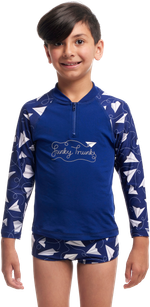 Лонгслив FUNKY TRUNKS Toddler Boys Paper Plain
