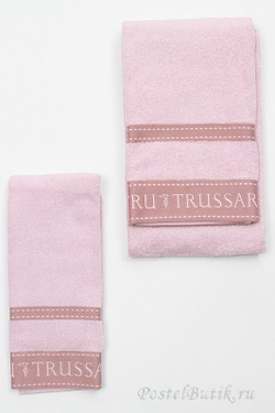 Набор полотенец 2 шт Trussardi Golf розовый
