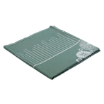 Скатерть из хлопка зеленого цвета с рисунком Ледяные узоры из коллекции new year essential, 180х260см