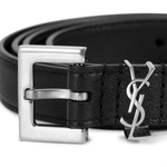 Пояс SAINT LAURENT Logo 2cm, 612616BRM0E-1000