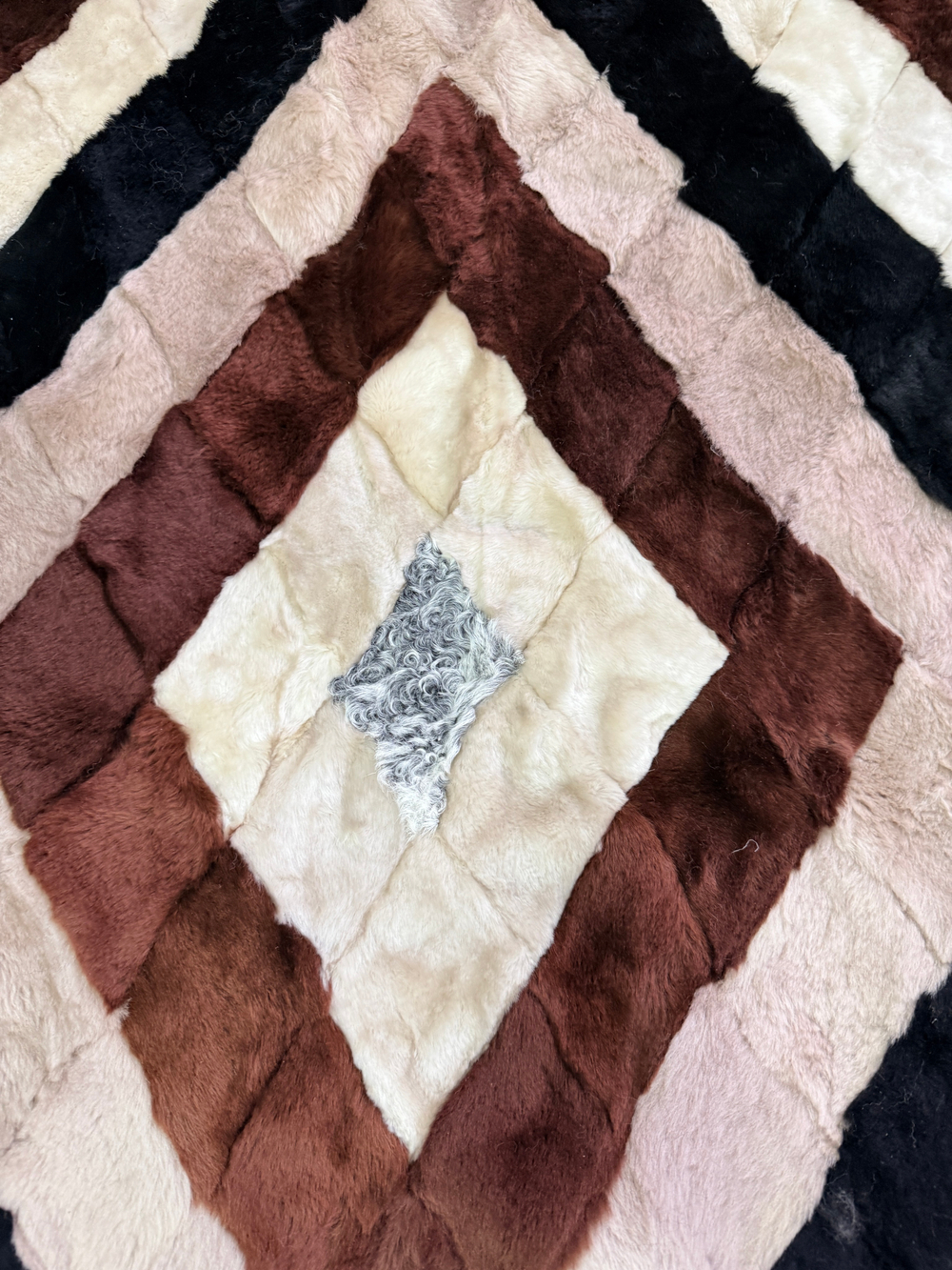 Покрывало меховое ковер из шкуры овчины