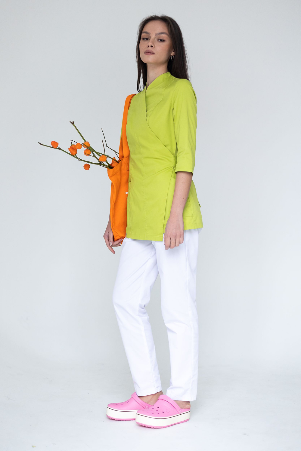 Блуза женская м288 Toray стретч лайм0933