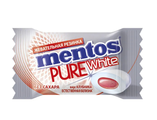 МЕНТОС жевательная резинка Клубника 2 г