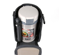 Термос для еды с контейнерами Tiger LWU-B200 Warm Silver