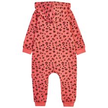 Персиковый комбинезон для девочки из футера KOGANKIDS
