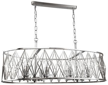 Люстра подвесная 8*Е14 3020/11/08P никель Rombik Stilfort