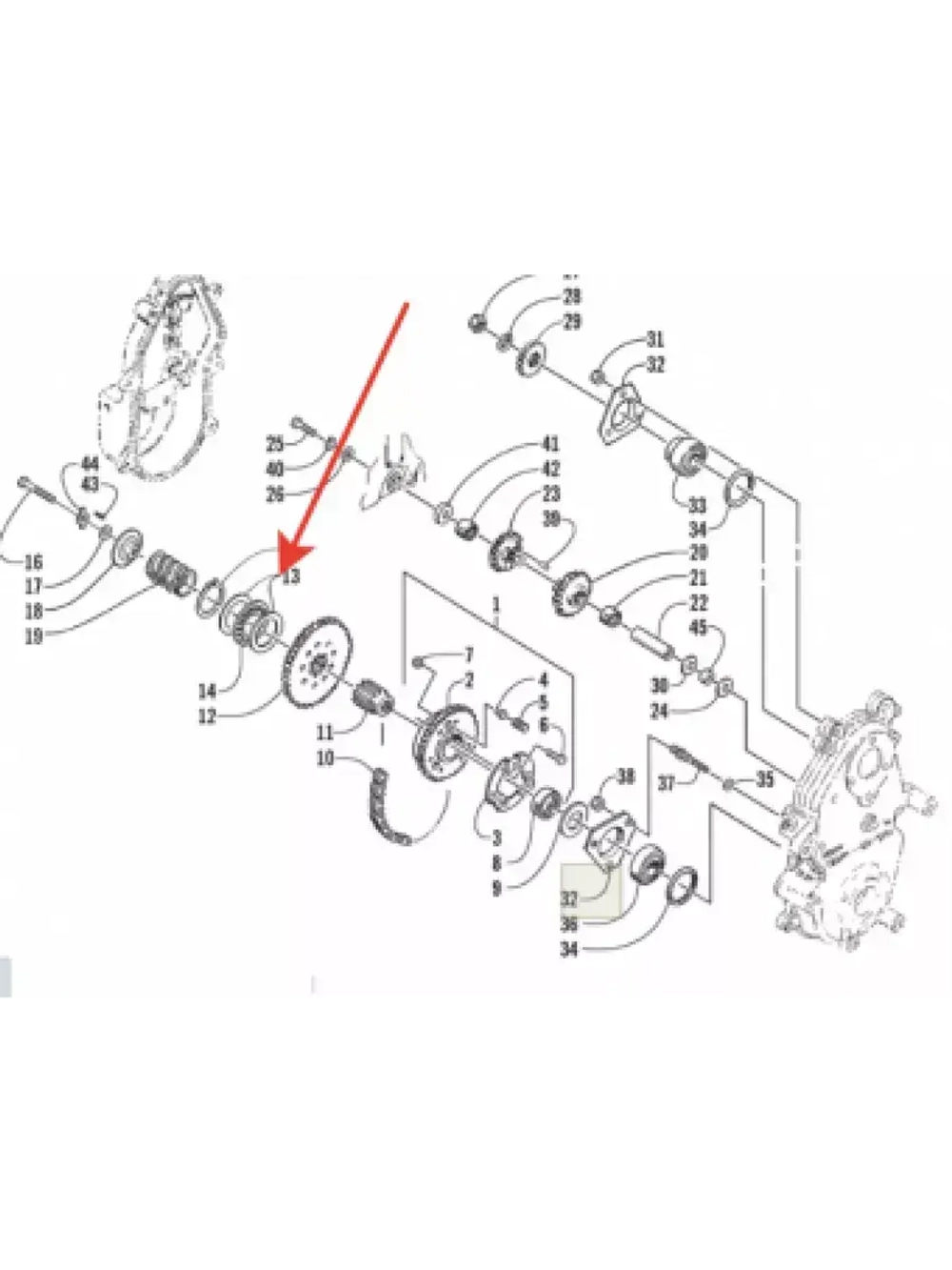 Шайба КПП для снегоходов 0602-023