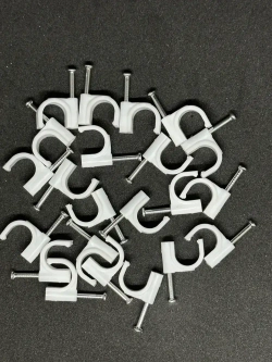 Скобы пластиковая с гвоздем СПК 10 Электро