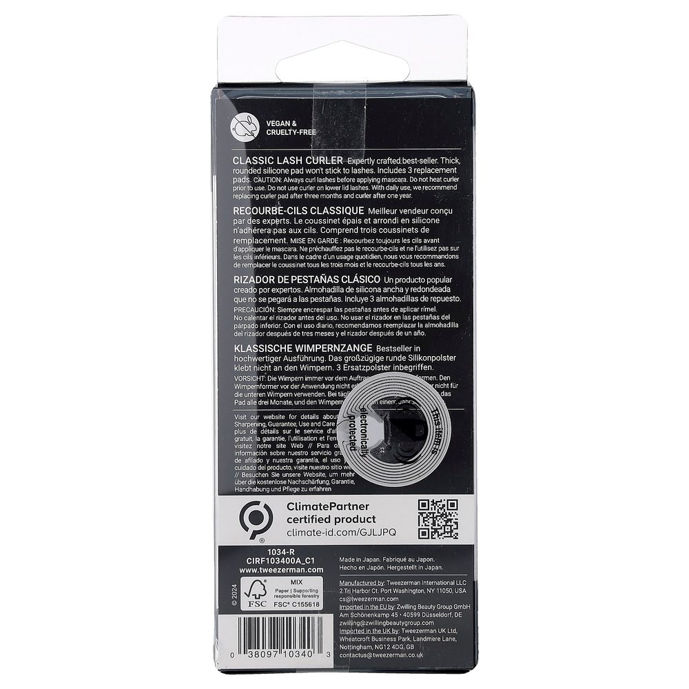 Tweezerman, классический изгиб для ресниц, 1 шт.