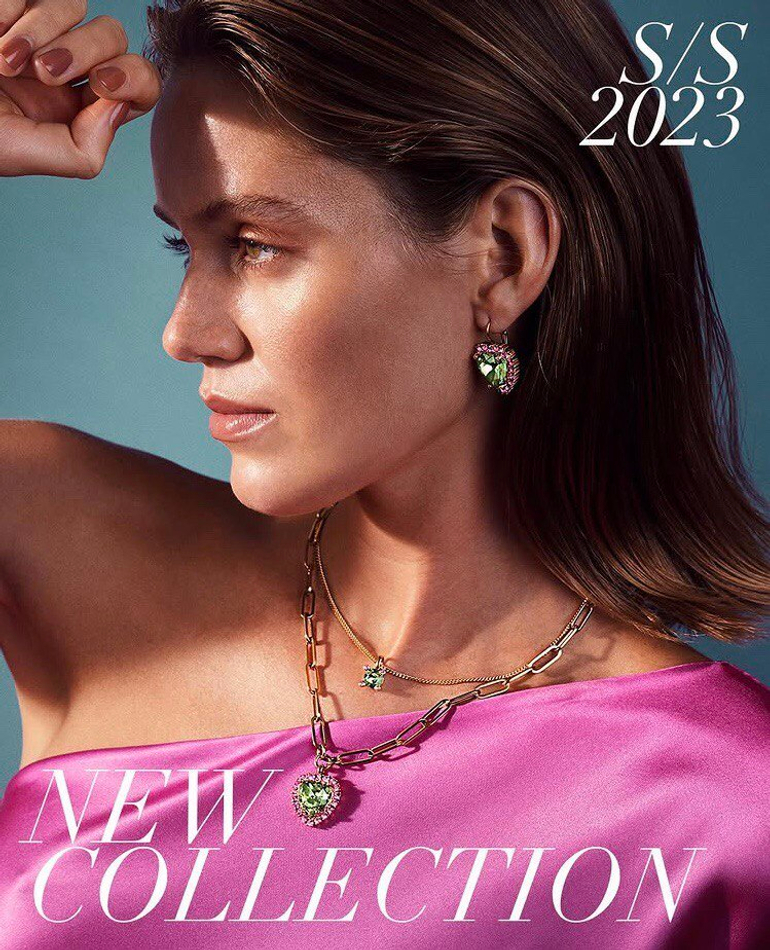 Серьги Dyrberg Kern FELICIA SG GREEN / ROSE 420055
