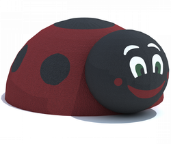 Резиновая фигура 3D Божья коровка для детских площадок