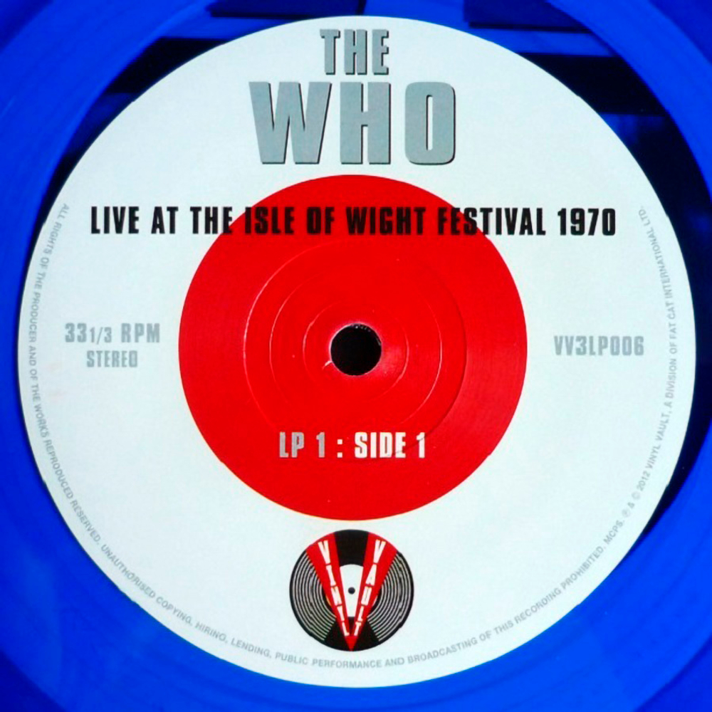 The Who / Live At The Isle Of Wight Festival 1970 (Coloured Vinyl)(3LP)