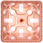 Горшок для рассады пластиковый 0,25л, 7*7*8 см терракотовый