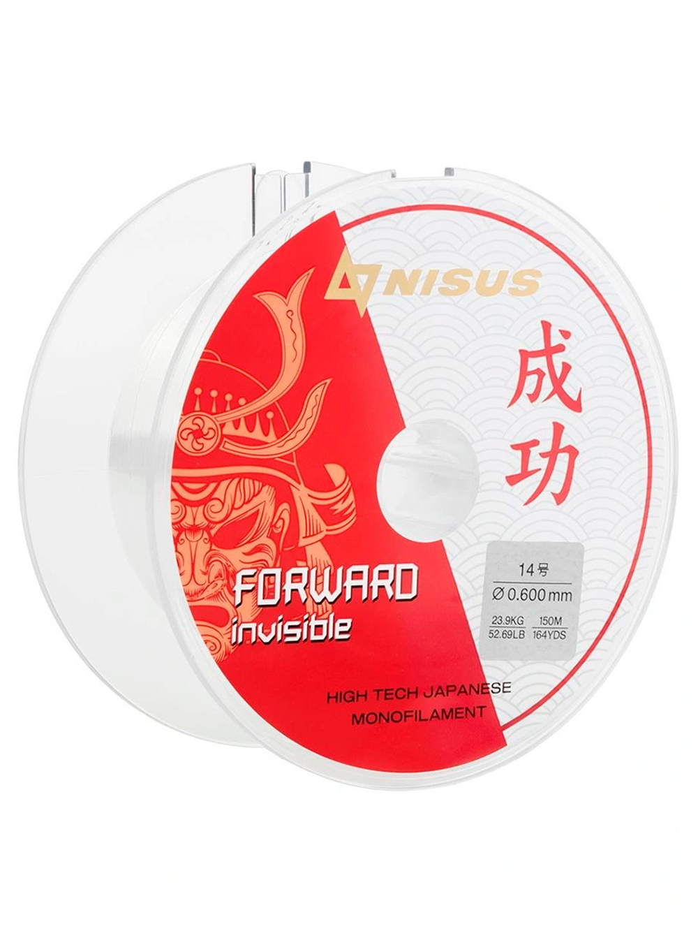 Леска для рыбалки Nisus FORWARD Invisible Nylon Transparent 0,286mm/300m (N-FI-0286-300)