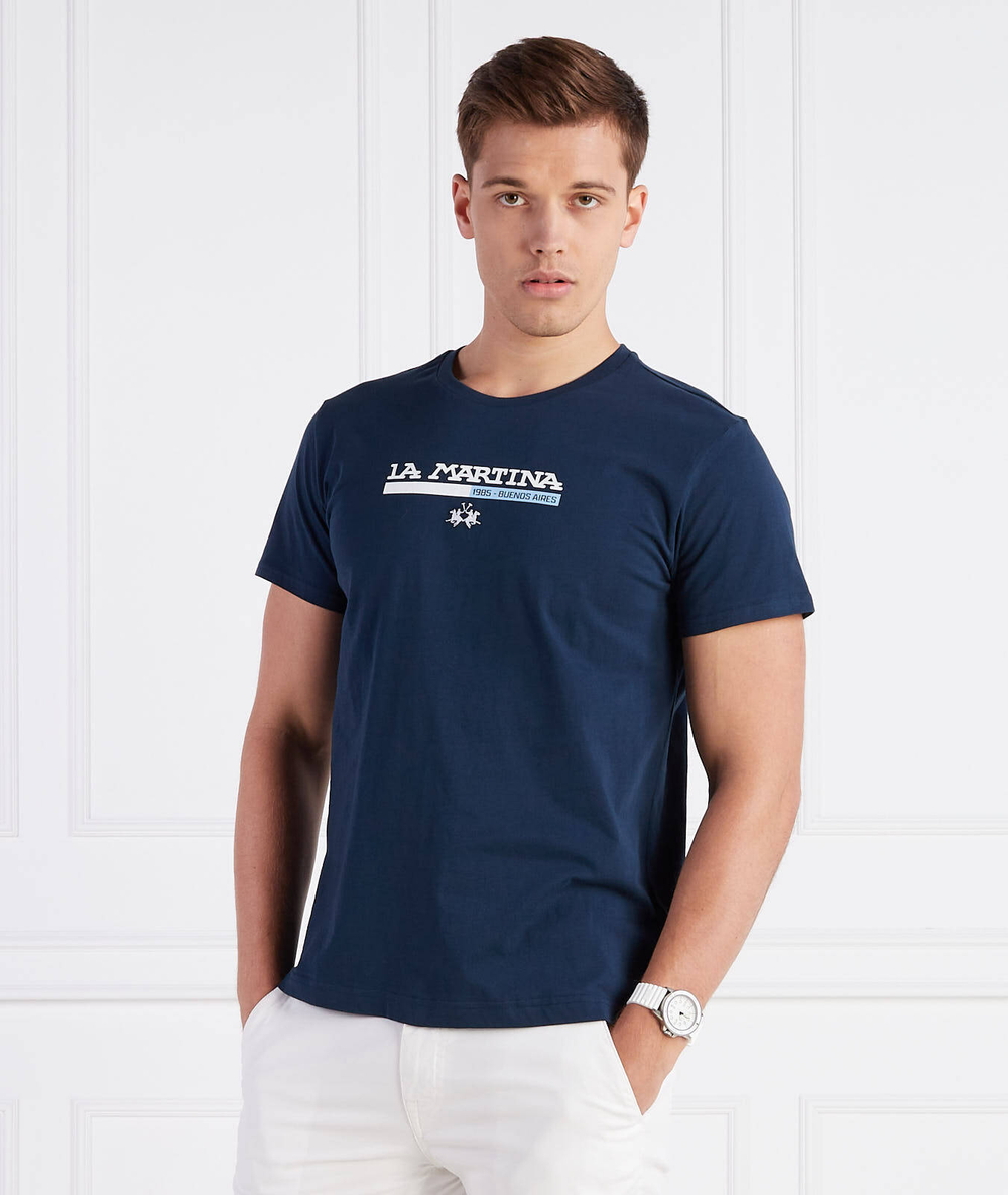 Футболка La Martina - темно-синий(VMR010 JS206)