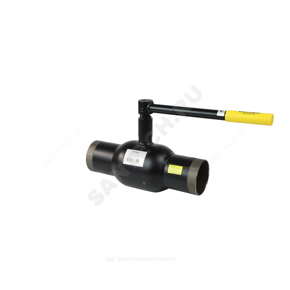 Кран шаровой сталь 09Г2С Ballomax КШТ 60.102 Ду 65 Ру25 п/привар L=360мм BROEN КШТ 60.102.065.А.25