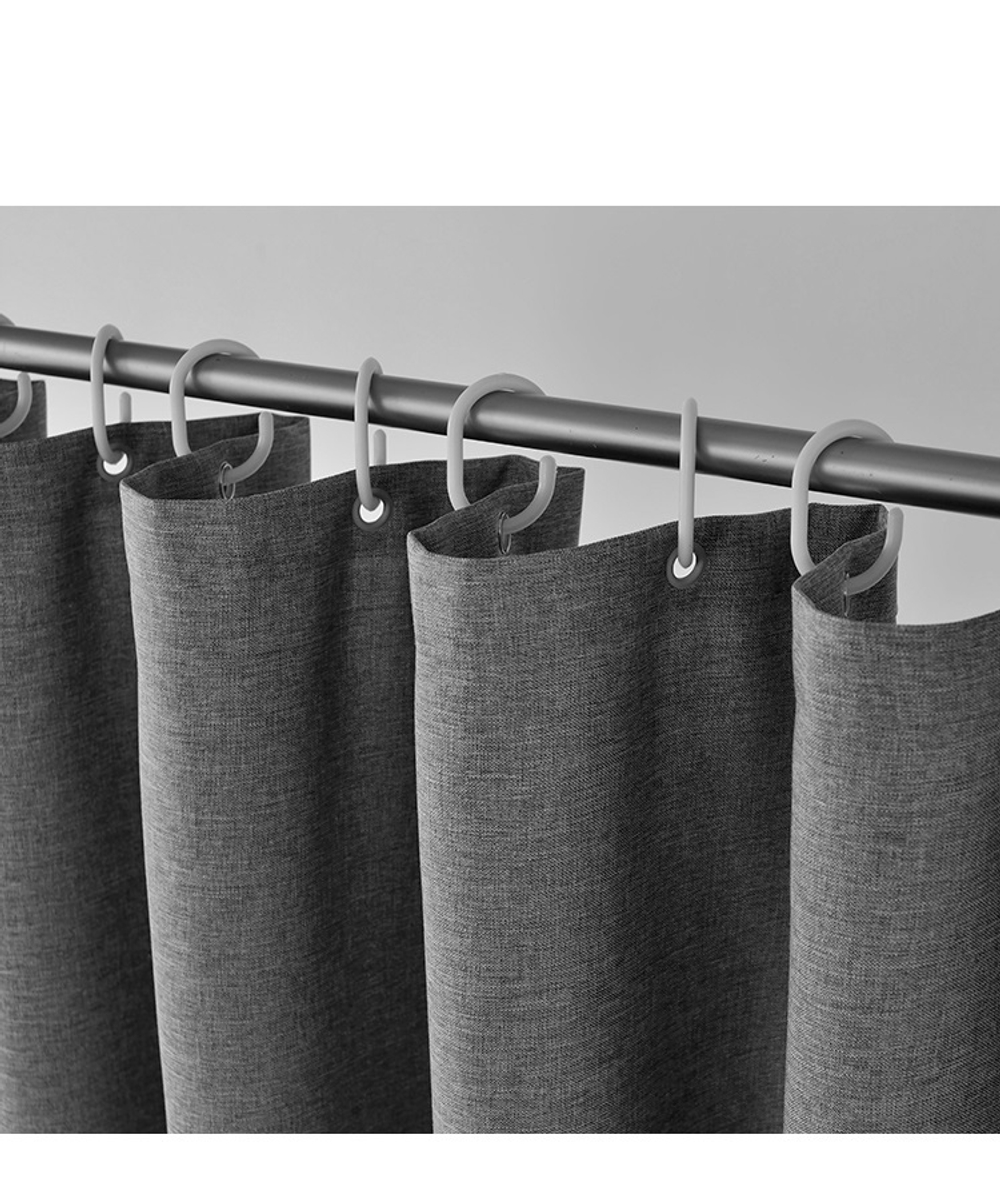 Шторка для ванной 200х240 Carnation Home Fashions Linen Grey