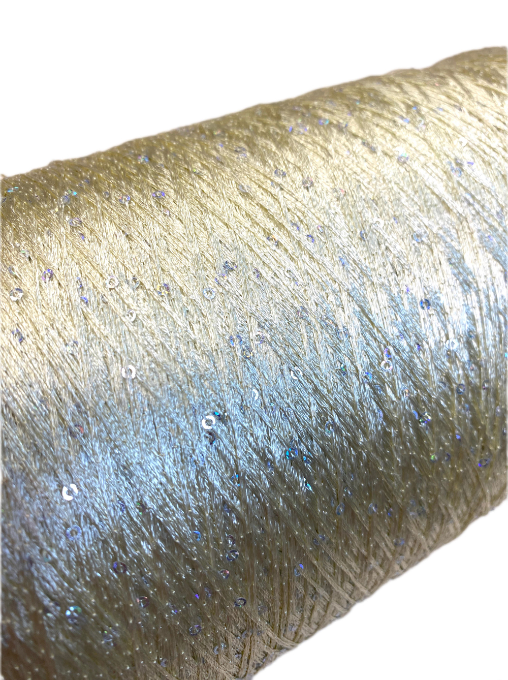 Пряжа на бобине 100% полиамид с пайетками (Италия) 100г -750м 230г