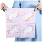 Салфетки «Единорог дивный», 25 см/ 33 см, 12 шт