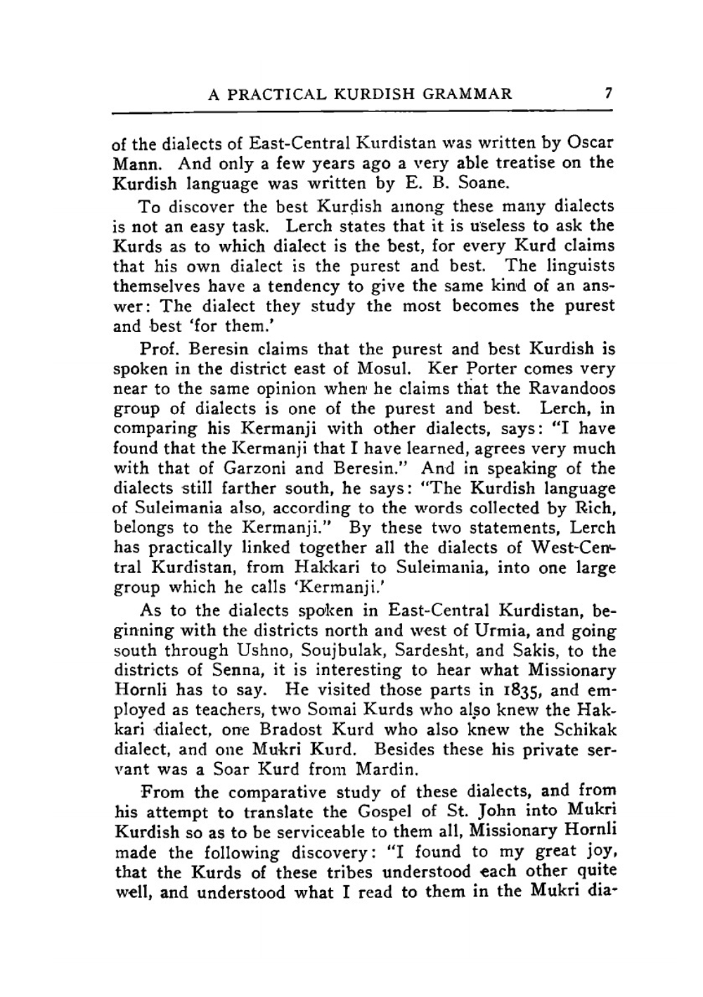 A Practical Kurdish Grammar | L. O. Fossum