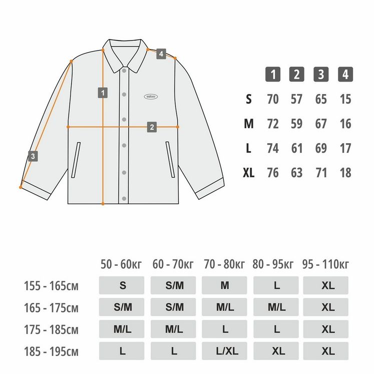 Куртка UNIFORM Coach jacket, серый светлый