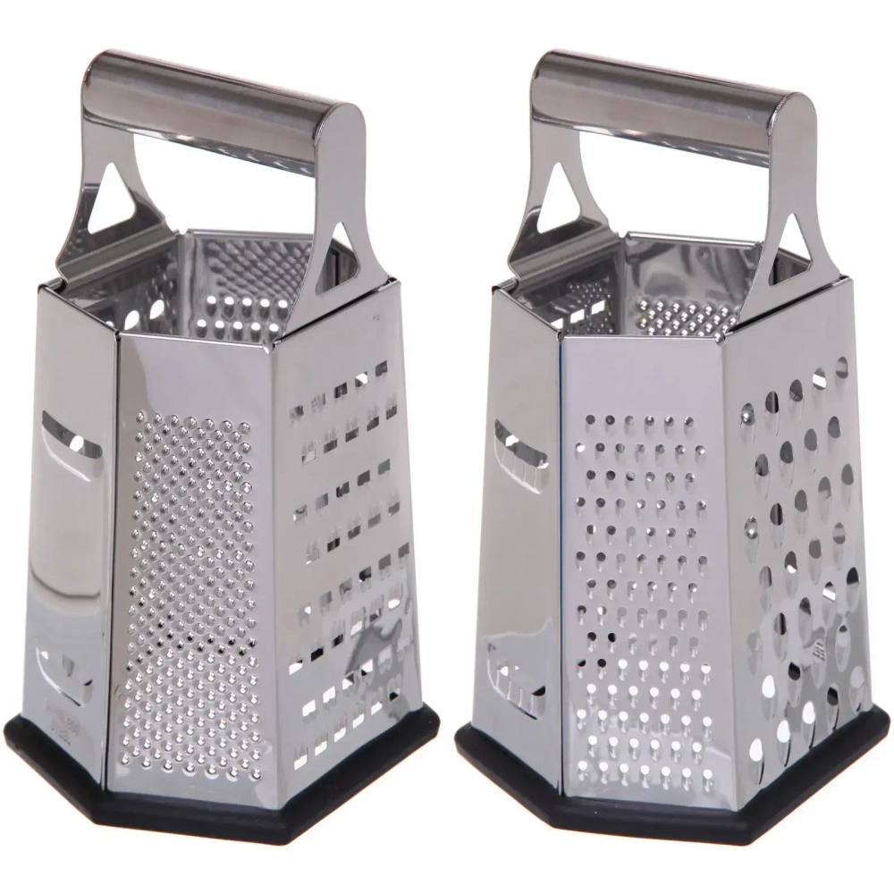 Терка 6-ти сторонняя 22*12*10,5см, силиконовое основание