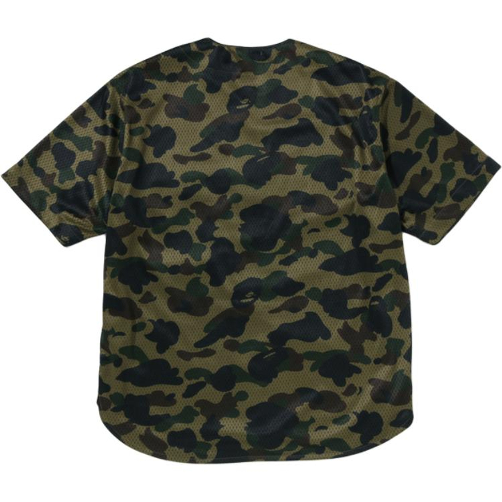 A Bathing Ape Bathing Ape 1st Camo Shirts Camouflage Pattern Moderate Polyester Summer 0zxsrm001321q зеленый