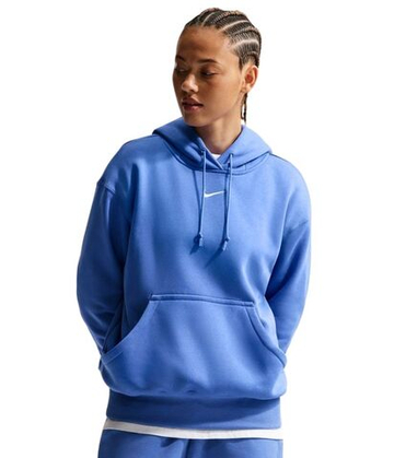 Женская Кофта теннисная Nike Sportwear Phoenix Fleece - light medium blue/sail